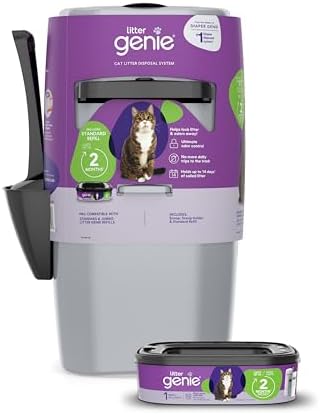 Litter Genie Standard Cat Litter Disposal Pail with 14 ft Standard Refill