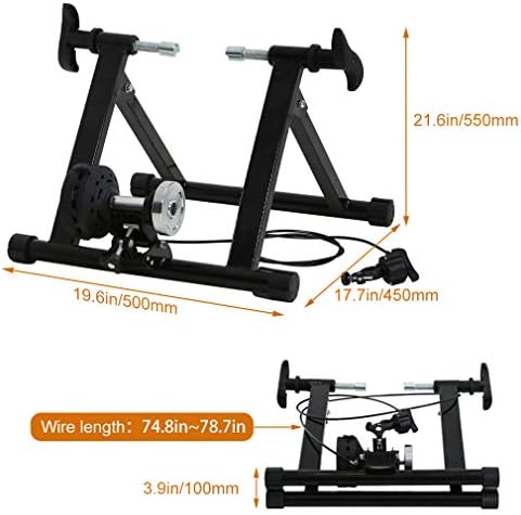 Bike Trainer Stand for Indoor Riding, Bicycle Exercise Training Stand with Magnetic Flywheel, Noise Reduction