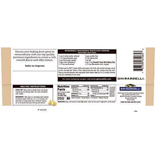Ghirardelli Classic White Chocolate Chip, 11 oz, 2 pk
