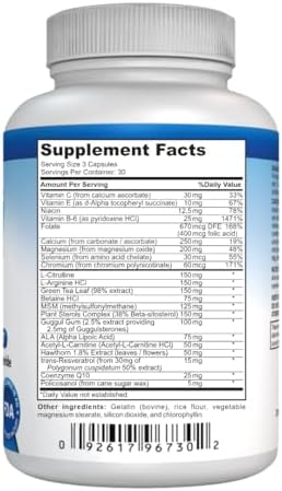 NutraPro Healthy Heart - Heart Health Supplements. Artery Cleanse & Protect .Supports Healthy Cholesterol and Triglyceride. GMP Certified.