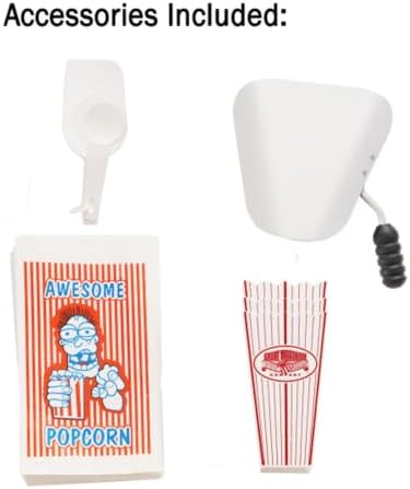 Great Northern Popcorn Company 6100 8 ounce Foundation Red Antique Style Popcorn Popper Machine, Red Floral, Counter-top Popper Machine