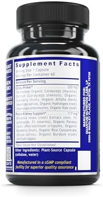Quantum Nutrition Labs Kidney Support - Kidney Health Supplement, Natural Antioxidant Support for Men and Women with Cranberry, Rhodiola Rosea