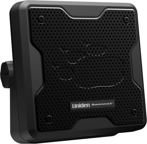 Uniden (BC20) Bearcat 20-Watt External Communications Speaker. Durable Rugged Design, Perfect for Amplifying Uniden Scanners, CB Radios, and Other Communications Receivers ,Black