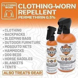 Ranger Ready P2Pak Permethrin + Picaridin Insect Repellent, Scent Zero 8 Oz