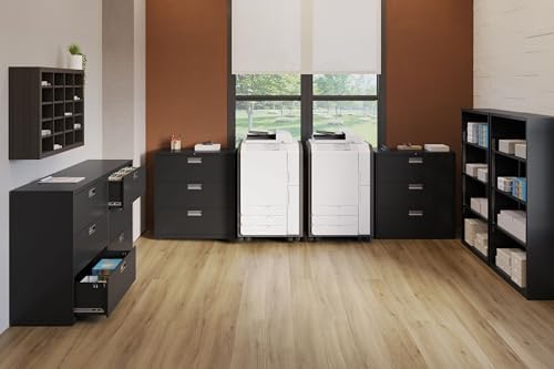 HON File Cabinet Rails for Hanging Files 4-Pack Front-to-Back Metal Hanging File Rails for Lateral Filing Cabinets - Side by Side Drawer File Bars