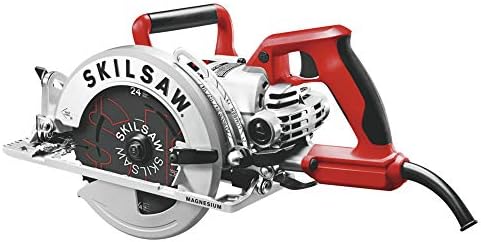 SKILSAW SPT77WML-01 15-Amp 7-1/4-Inch Lightweight Worm Drive Circular Saw, Silver | 11.5 Lb Magnesium Worm-Drive, Dual-Field 15a Motor, 7-1/4 Blade
