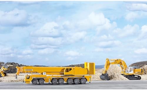 Siku 1886, Liebherr Mobile Crane, 1:87, Metal/Plastic, Yellow, Movable Parts