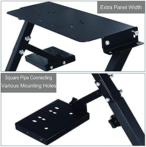 Racing Wheel Stand, Height Adjustable & Foldable Steering Wheal Stand Compatible with Logitech G25,G27,G29,G920 Gaming Cockpit