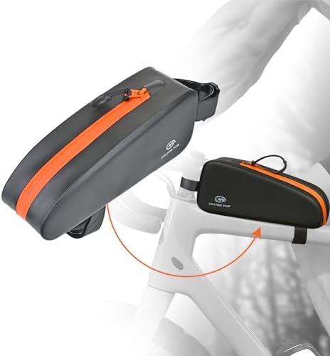 Orange Mud Waterproof Bike Frame Bag TPU Triangle Storage Bag