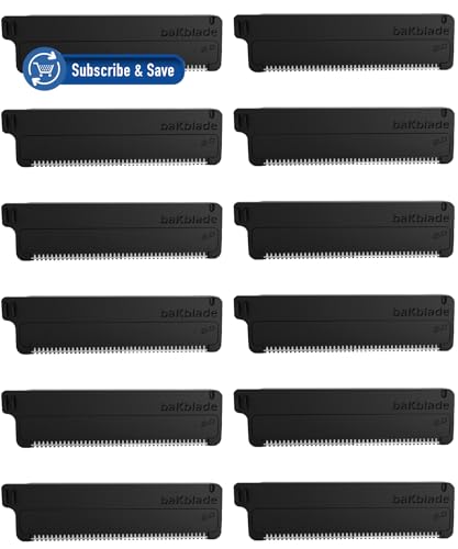 Bakblade 2.0 Refill Cartridges Bundle, Back Hair & Body Shaver Replacement Cartridges, Extra-Wide Wet Dry & Disposable Razor Blades (6 Blades) | Dryglide Safety Technology, Titanium Plated, Shave Wet Or Dry, Easy to Replace, Lasts 5 - 7 Shaves