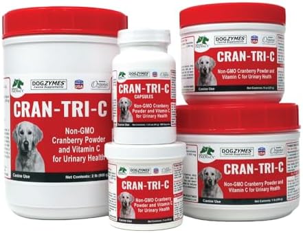 Dogzymes Cran Tri C Urinary Tract Support, Vitamin C Blend, 1418mg per Teaspoon (1 Pound)