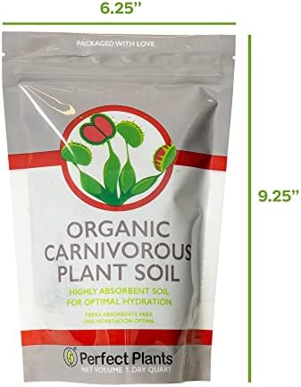 Perfect Plants Carnivorous Plant Soil, 4 qt, Venus Fly Trap Potting Mix