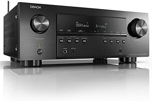 Denon AVR-S960H 8K Ultra HD 7.2 Channel (90Watt X 7) AV Receiver, Black