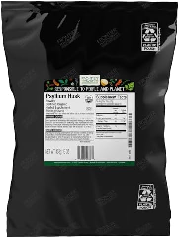 Frontier Co-op Organic Psyllium Husk Powder 1lb