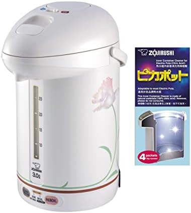 Zojirushi CW-PZC30FC Micom Super Boiler Bundle White Ballerina