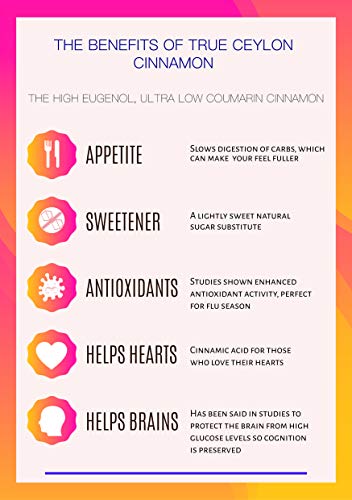 Organic Ceylon Cinnamon Powder 1 lb - True Ground Sri Lanka Spice, Raw | Low Coumarin, USDA Certified, Non-GMO, Gluten Free, Additive Free, for Baking, Cooking, Coffee and Tea, Resealable Pouch