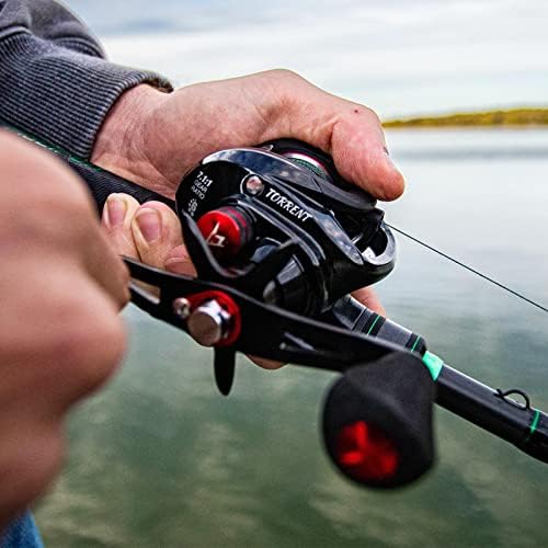 Piscifun Torrent Baitcasting Reel, 18LB Carbon Drag, Magnetic Brake | 7.1:1 and 5.3:1 ratios, low-profile body, smooth casting, 6+1 bearings, easy control