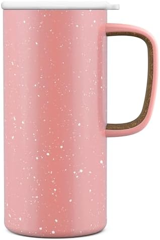 Ello Campy 18oz Insulated Stainless Steel Travel Mug with Handle, Avalon Sea