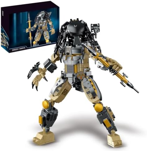 Xenomorph Horror Action Figure Building Kit Compatible with Lego for Adults | Cool Halloween Decor Toy For Boys 8-14 Years Up 558pcs