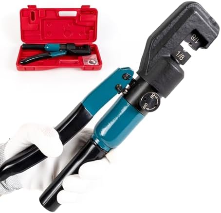 Muzata Cable Railing Crimping Tool Hydraulic Crimper with 1/8" Die CR09