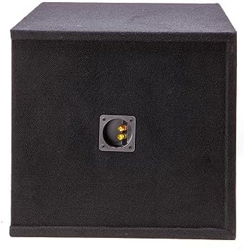 American Sound Connection Car Audio Single 15" Slot Vented Paintable Baffle Stereo Sub Box Enclosure