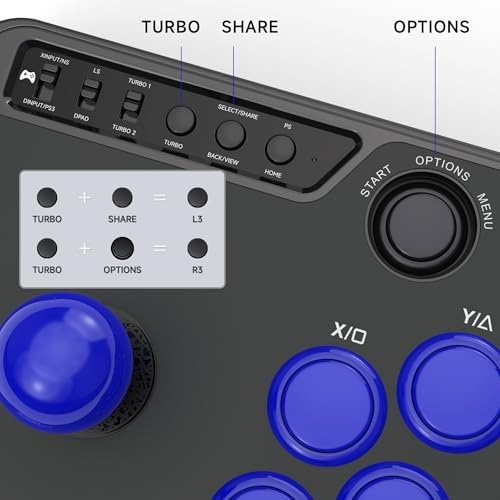 MAYFLASH F300 Arcade Fight Stick Joystick for Switch/Switch 2, PS4, PS3, Xbox Series S/X, Xbox One, Xbox 360, macOS, Windows, Steam Deck and more