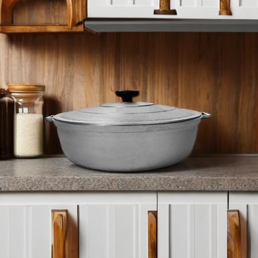 Uniware 9900 Super Quality Aluminum Caldero,Dutch Oven,5 QT, Silver (28cm (11-Inch))