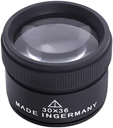 Mini 20X Folding Pocket Magnifier with Metal Case - Portable Reading Magnifying Glass for Inspection, Jewelry, Coins, Hobby, Travel
