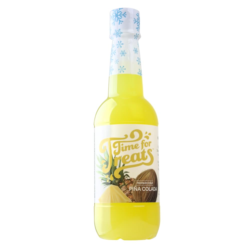 Time For Treats 3-Pack Tropical Punch, Watermelon, Lime Syrup 16.9 Fluid Ounce Per Bottle for Snow Cones, Homemade Sodas, Cocktails, Coffee, Baking and More