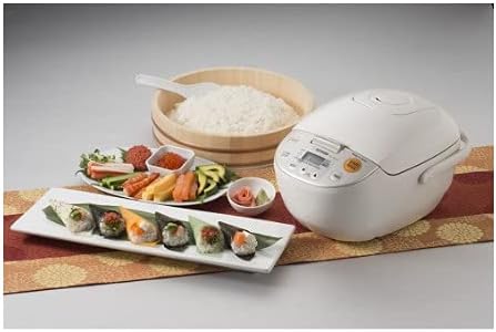 Zojirushi Nl AAC10 Micom Rice Cooker and Warmer, 5.5 Cup, 1.0 L | LCD controls, steam, quick-cook and delay settings
