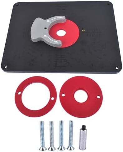 PRS4038 Precision Router Table Insert Plate with Level-Loc Rings (Undrilled)