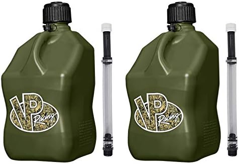 VP Racing 3846-CA, 5.5 Gallon Square Motorsport Jug Camo & 14" Standard Hose (2 Pack)
