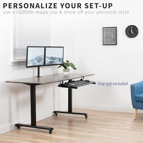 VIVO Clamp and 12 inch Rail Set for DIY Custom Wooden Keyboard Trays (Rail Set Only - Tray Not Included)