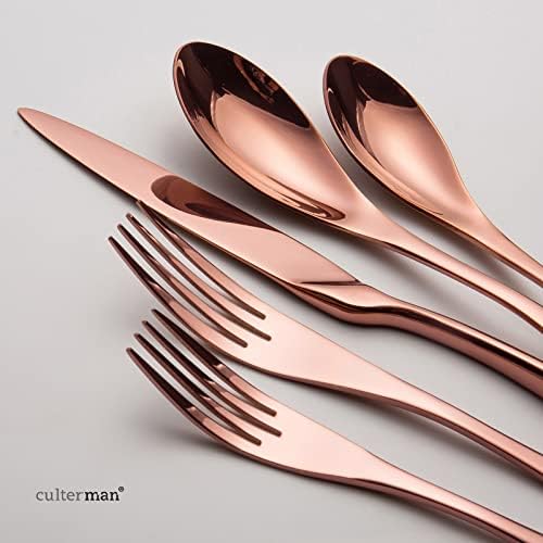 Rainbow Silverware Flatware Cutlery Set,Include Knife Fork Spoon, Dishwasher Safe (color 20 Pieces Flatware Sets)