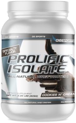 Nutrition Prolific Isolate All Natural Whey Protein Isolate (Gluten Free, Lactose Free, Stevia Sweetened, 25g Protein, 100 Calories) – 2.5lb Jar – Chocolate