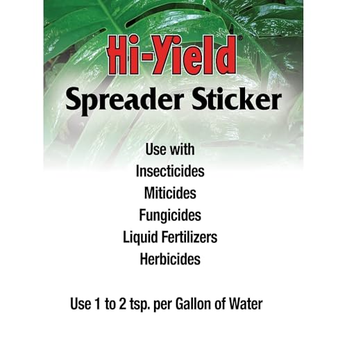 Hi-Yield (31062) Spreader Sticker, 16 oz | Polysiloxane spreader sticker - Improves pesticide adhesion & rainfastness on plant surfaces