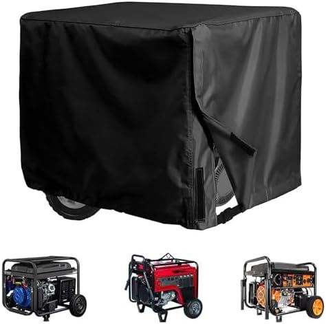 Heavy-Duty Generator Cover for Predator 9000 2019-pr, Water Resistant Outdoor Protective Dust Rain Snow Cover for Portable Generators