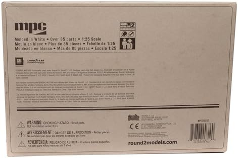 MPC: 1:25 Scale Model Kit - 1967 Pontiac GTO - Blue, 85+ Parts - Skill Level 2, Authentic Vehicle Building Kit, Replica Classic Car, Age 14+