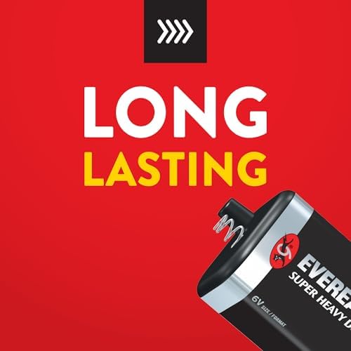 Eveready Super Heavy Duty 1209 6 Volt Spring Lantern Battery