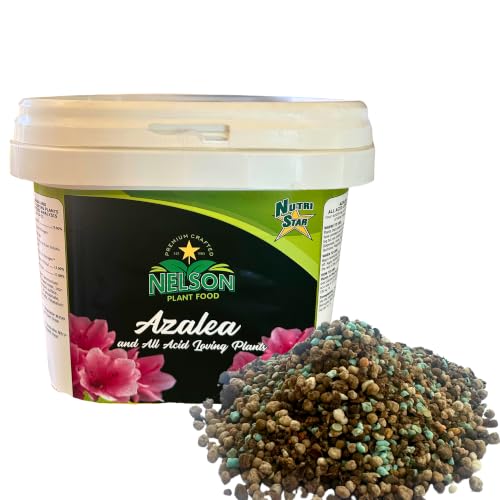 Nelson Plant Food for All Acid Loving Plants In Ground Container Patio Food Huge Blooms Azalea Jasmines Roses Camellias Gardenias NutriStar 9-13-11 (4 lb.)