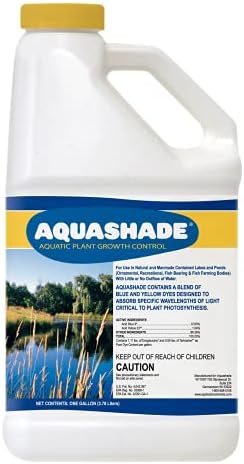 Aquashade Blue Pond Dye - 1 Gallon EPA-Approved Sunlight Blocker for Algae - Weed Suppression - Safe for Fish
