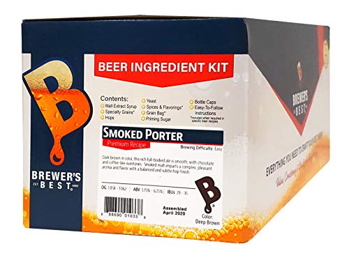 Brewer's Best - 1033 - Home Brew Beer Ingredient Kit (5 gallon), (Smoked Porter) Brown
