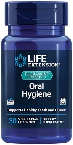 Life Extension FLORASSIST® Probiotic Oral Hygiene, Oral probiotic for Teeth and Gums, pH Levels, Dental Hygiene, Immune Support, BLIS M18™