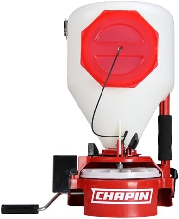 Chapin 8700A 35-Pound Capacity Chest Mounted Spreader with Easy Fill Hopper for Grass Seed and Fertilizers, 35-Pound (1 Spreader/Package)