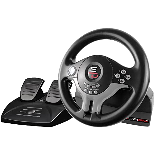 SUBSONIC Racing SV250 Gaming Steering Wheel Switch 2, PS4, Xbox & PC – 180°