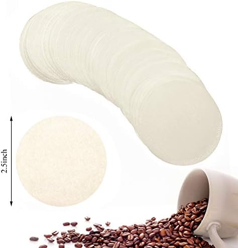 Outus 1000 Pieces Replacement Paper Filters Compatible with Aeropress Coffee Makers Round 2.5 Inch Paper Filters Disposable for Espresso Coffee