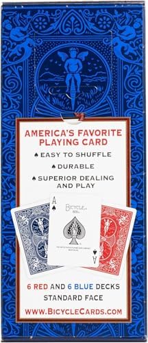 Bicycle Rider Back Playing Cards 12 Pack Poker Size Standard Index