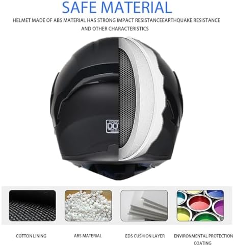 Bluetooth Motorcycle Helmet,Modular Motorcycle Helmet with Bluetooth,DOT Approved Dual Visor Full Face Flip up Bluetooth Integrated Motorcycle Helmets for Adults Men Women