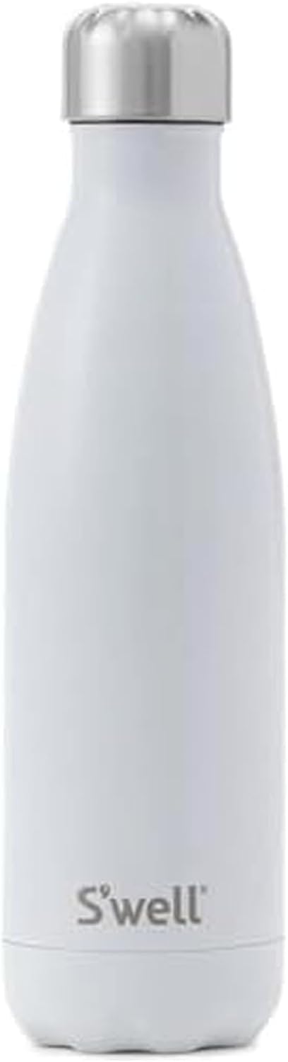 S'well Stainless Steel Water Bottle, 17oz, Blue Suede, Triple-Layered Vacuum Insulated Containers Keeps Drinks Cold for 36 Hours and Hot for 18, BPA Free, Perfect for On the Go