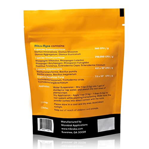 Mikro-Myco, Highly Concentrated Mycorrhizal Fungi –11 Endo/Ecto Mycorrhizae, Water Soluble Powder for Exponential Root Growth (4 oz)